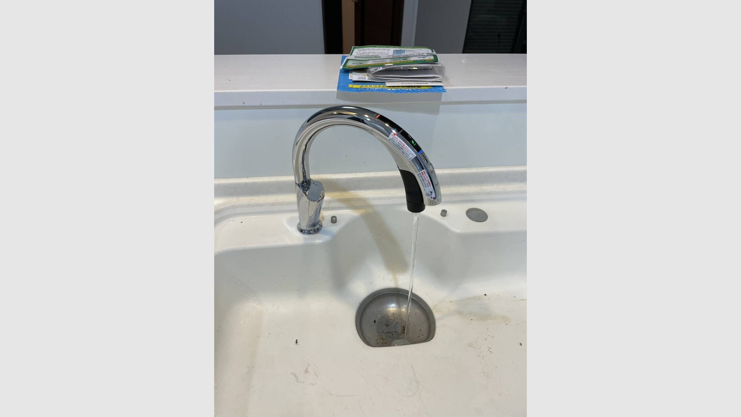 タッチレス水栓への交換工事