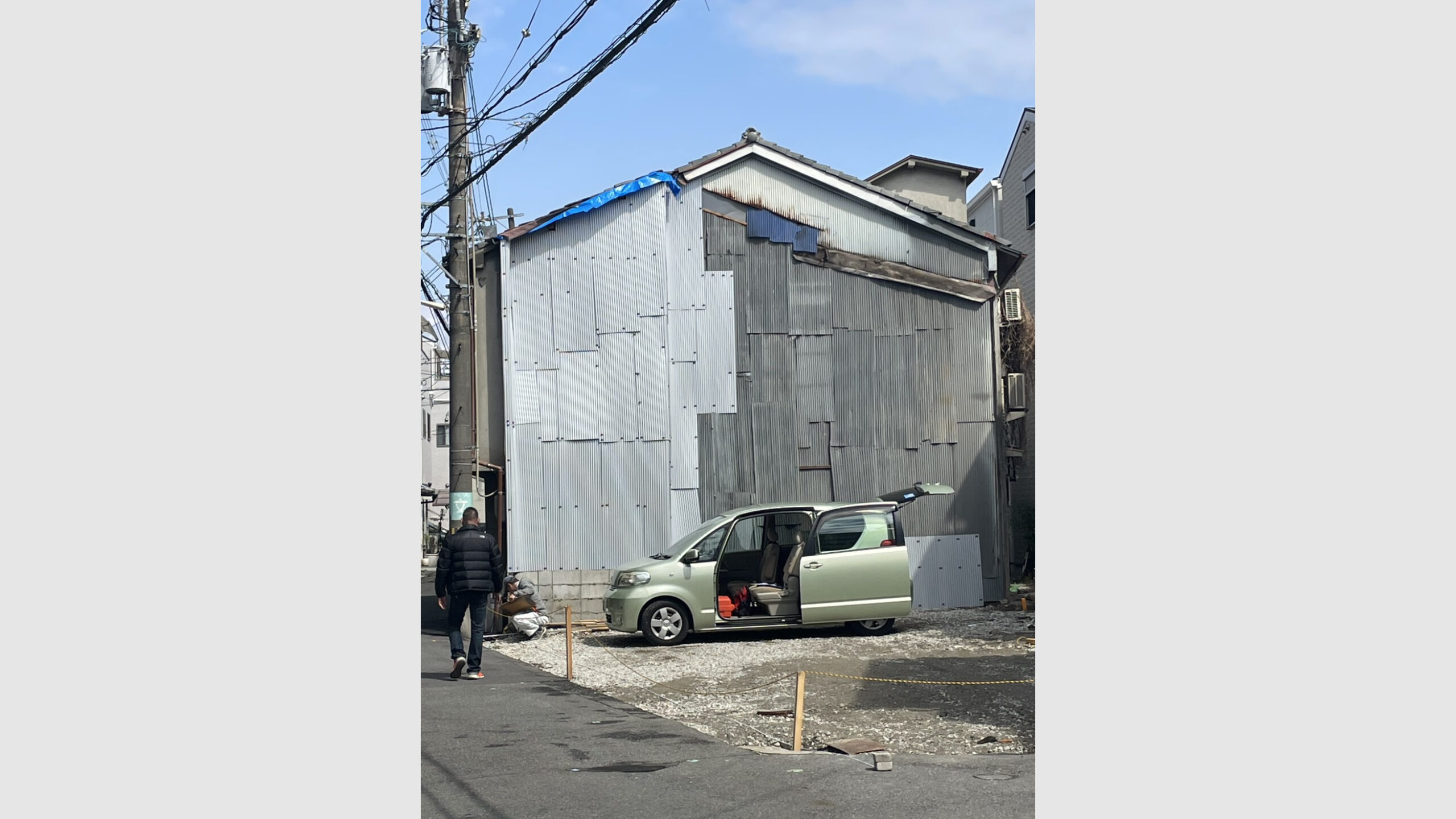 金属製外壁の補修工事