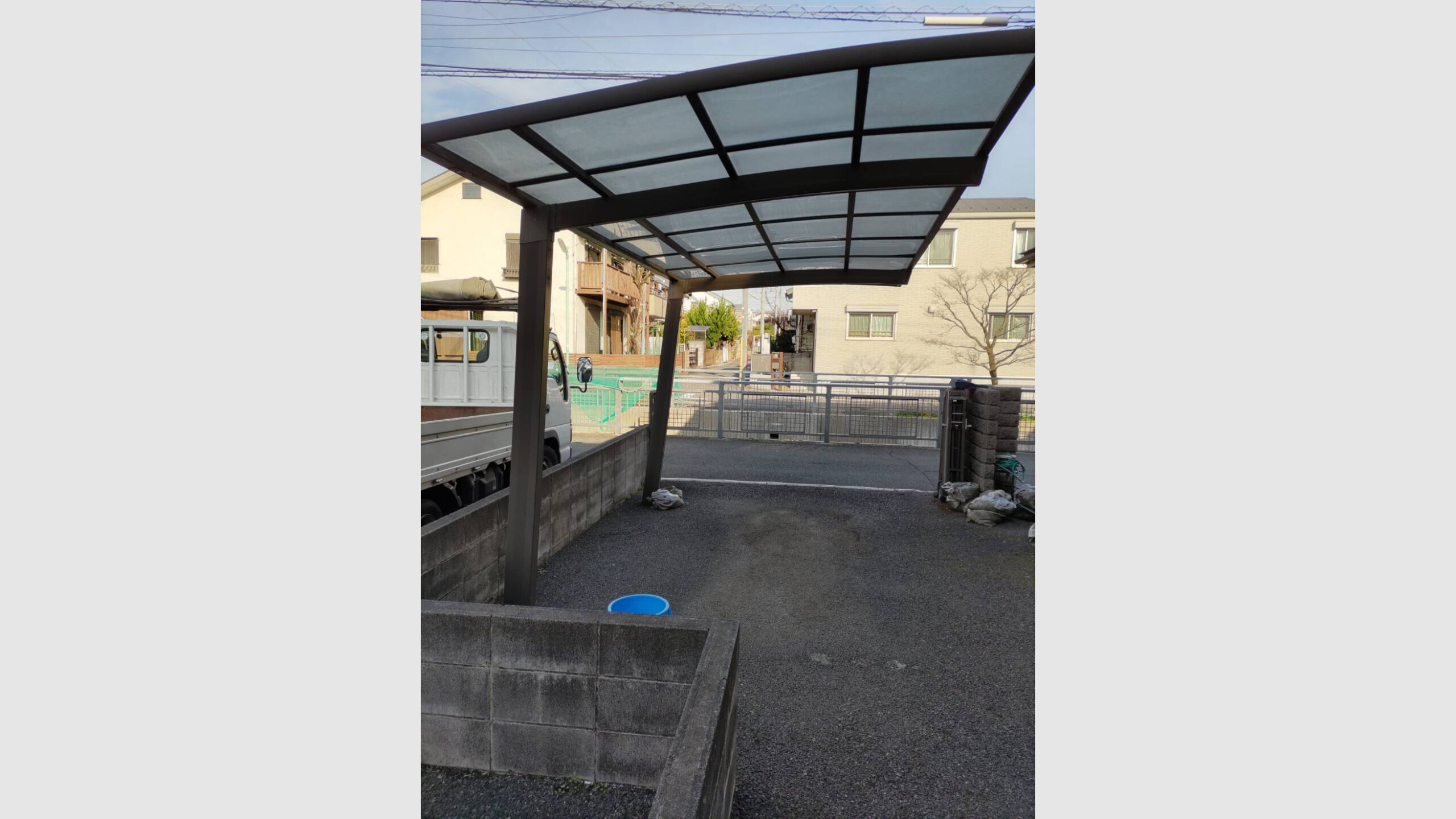 カーポート・門扉・土のう撤去工事